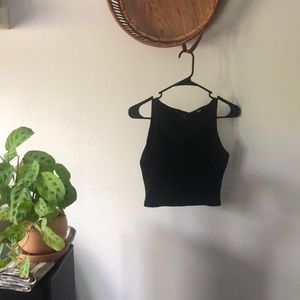 Black cropped  tank